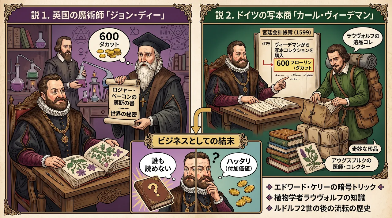 ヴォイニッチ手稿 解析対話 - ルドルフ2世は誰から購入したのか